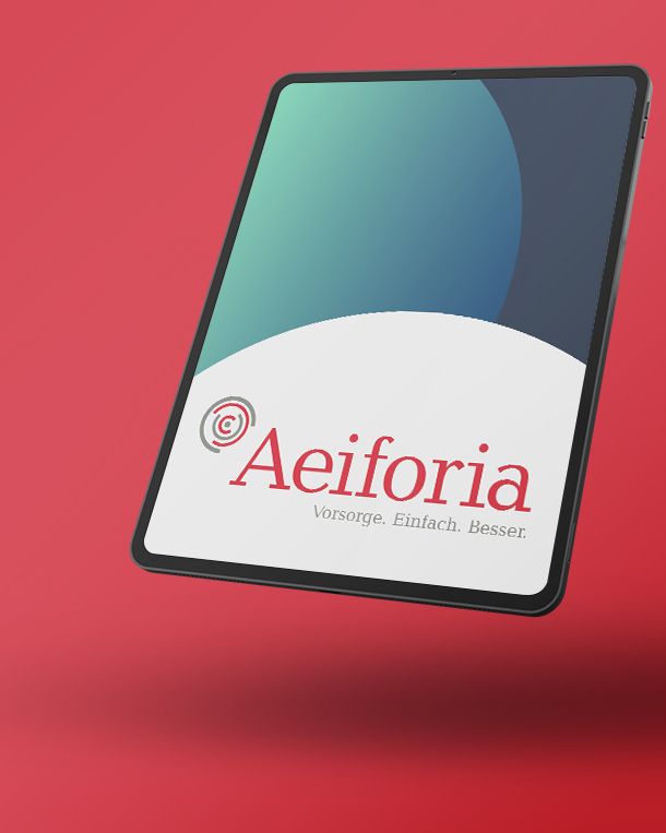 The logo and corporate design for Aeiforia GmbH is a creation and reference of the WOA design agency.