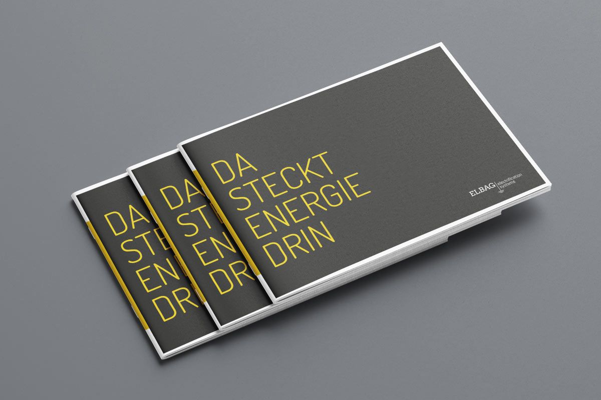 ELBAG Energietechnik Imagebroschüre, Titelseite gestaltet von WOA Werbeagentur