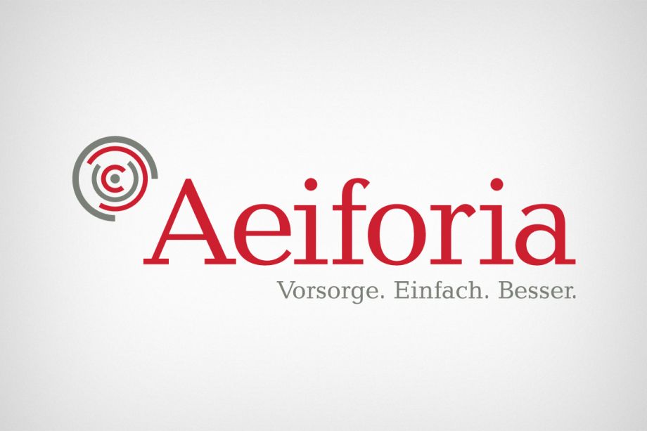 The logo for Aeiforia GmbH is a creation and reference of the WOA design agency.